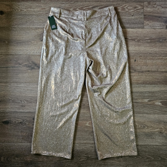 NWT Wild Fable Sparkly Gold New Years Eve Holiday Party Blazer Pants & Purse Set - Picture 9 of 15